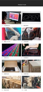 ไฟ LED สว่างพิเศษขนาด 40*40 ซม. สำหรับป้ายเบียร์ ไวน์ ป้ายไฟโฆษณาในร่มแบบกระพริบ ป้ายไฟ<span class=keywords><strong>เปิด</strong></span>-ปิด - Product Image 6