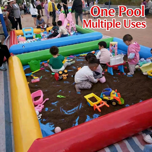 Grande <span class=keywords><strong>piscine</strong></span> gonflable pour la famille, pour enfants et adultes, jeux aquatiques d'été, PVC épaissi, résistant aux UV - Product Image 6