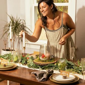 Bán buôn 10-12 inch bằng gỗ mộc mạc bánh đứng, mộc mạc bánh cưới đứng bằng gỗ cupcake đứng cho tiệc cưới, bánh sinh nhật - Product Image 4