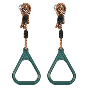 Anillos colgantes para niños, juguete de escalada de plástico PP moldeado por inyección, cuerda ajustable de 110-168 cm para ejercicio en interiores y exteriores - Product Image 2