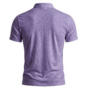 Men's for O-Neck Short Sleeve Knitted T-Shirt Regular Fit Casual Solid Color Regular Length Summer 200 Grams Breathable - Product Image 4