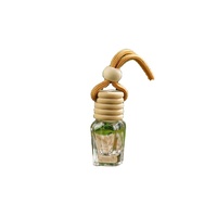 Diffuseur d'arômes artistique décoratif rechargeable, flacon de parfum suspendu pour voiture, flacon de parfum en cristal artisanal