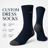 Chaussettes de travail pour hommes en coton premium Glacier, respirantes, anti-transpiration, avec logo personnalisé, OEM, vente en gros, chaussettes de bureau