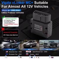 Herramienta de diagnóstico de lector de código Vgate VLinker MC + BLE4.0 V2.2 ELM327 BT4.0 OBD2 II para IOS y Android