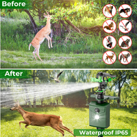 Répulsif à eau solaire extérieur à activation par le mouvement PIR 360 degrés de pulvérisation de singe cerf ours loup dispositif de dissuasion