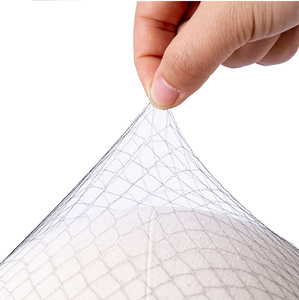 Filets <span class=keywords><strong>à</strong></span> <span class=keywords><strong>cheveux</strong></span> invisibles jetables Leeons en nylon <span class=keywords><strong>à</strong></span> mailles larges avec élastique réglable, noirs, 14-30 pouces, pour l'emballage de perruques, 20 pièces/rouleau - Product Image 6