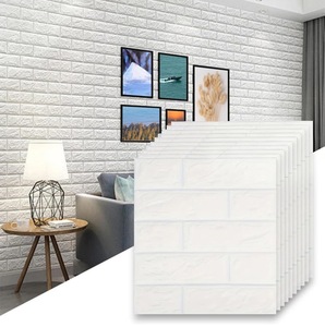 Autocollants muraux en briques 3D autocollants, panneaux muraux en <span class=keywords><strong>PVC</strong></span> insonorisants et souples pour la décoration des maisons, des appartements et des salles de sport - Product Image 1