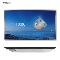 Tableau blanc interactif intelligent de 32 pouces en gros, résolution 4K, écran tactile LCD 20 points, cadre en alliage d'aluminium