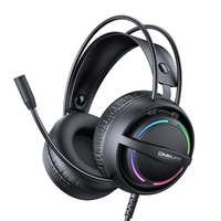Casque Stéréo ONIKUMA X88, Casque Filaire USB avec Éclairage RGB, Double Bandeau, pour Gaming PC Gamer