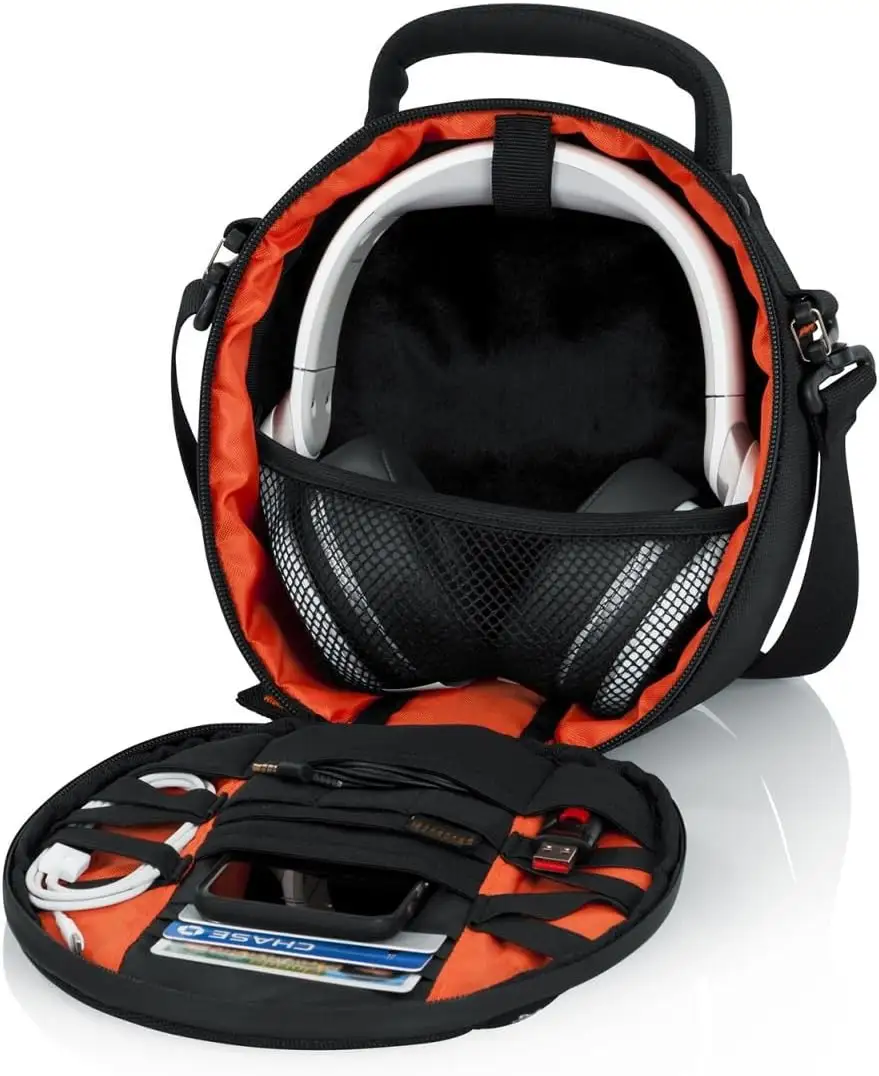Headphone Carry Case para Studio & DJ Portátil Universal Headset Case protetora Viagem DJ Headphone Carry Case