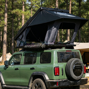 4 Person Waterproof Hardshell Roof <b>Top</b> Tent Outdoor Dachzelt Hard Shell Rooftop Tent For Summer 4x4 Roof Tent Car Camping - Product Image 1