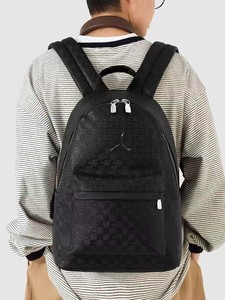 Hot Selling Fashion Letter Sports <b>Backpack</b> Contrast Stitching Trendy Travel Bag Geometric Unisex Gym Zipper Waterproof Polyester - Product Image 6