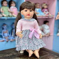 Muñeca Reborn Sunnyfan W-2189 de 55 cm, Juguete de PVC Suave, Simulación de Bebé, Muñeca de Niña de 22 Pulgadas, Venta al Por Mayor