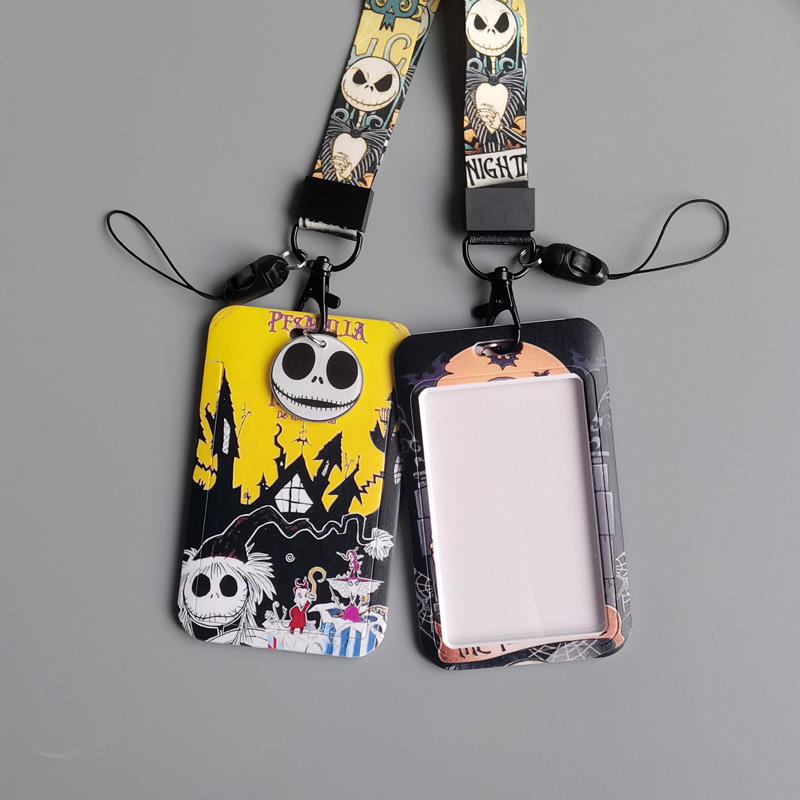 Cool Cartoon Horrible Jack Skellington Lanyards Pendant Anti-Lost Neck Strap Card Holder ID Card Satin Lanyards Halloween Gifts Image 4
