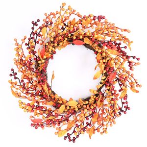 Guirlande de fleurs artificielles colorées, feuilles d'eucalyptus artificielles, couronnes et anneaux pour la décoration de la maison ou de mariage - Product Image 2