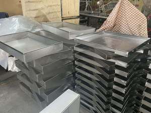 Stainless Steel <b>Wire</b> Mesh Perforated Baking Tray Sheet,bun Pan Sheet,used for Oven with Trolley - Product Image 6