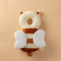 Coussin de sac à dos pour bébé, forme d'abeille mignonne, anti-chute, kit de sécurité pour bébé, protection de la tête pour apprendre à marcher, 100% polyester