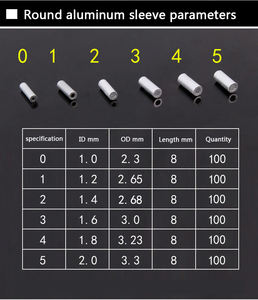 דיג להתמודד קו חוט מחבר חבל חוט 100 אלומיניום יח'\שקית דיג יחיד - Product Image 6