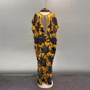 Robes Abaya Islamiques Personnalisées en Polyester 2026 <span class=keywords><strong>pour</strong></span> Femmes, Style Nigérian et Dubaï, Tenues Décontractées d'Été Grande Taille, Vêtements de Prière Musulmans Maxi - Product Image 5