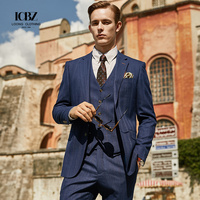 Costume et blazer pour homme, 2 pièces, veste et pantalon, tenue de mariage formelle, coupe ajustée, costume sur mesure pour homme TR