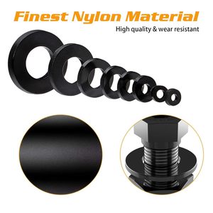 Juego de Arandelas Planas de Nylon, 500 Piezas, M2 M2.5 M3 M4 M5 M6 M8 M10, Métricas DIN2093, Elementos de Fijación - Product Image 3