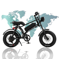 4cm gros pneu vélo électrique 7 vitesses électrique tout-terrain neige vélo batterie au Lithium neige électrique VTT double freins à disque