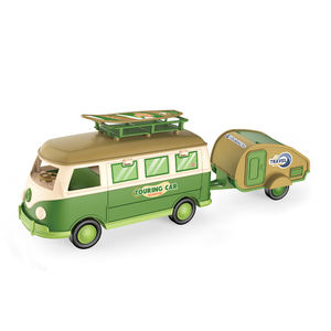 Modèle de jouet mini-bus à piles avec ouverture de porte personnalisée pour <span class=keywords><strong>camping</strong></span>-<span class=keywords><strong>car</strong></span> avec son et lumière - Product Image 1