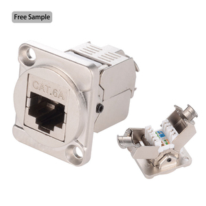 Connecteur blindé <span class=keywords><strong>RJ45</strong></span> Cat6 Cat6A de type XLR pour montage sur panneau, pour boîtier de scène, panneau de brassage, prise de châssis réseau de type D - Product Image 4