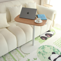 Table d'appoint ADA ergonomique rotative à 360°, réglable en hauteur, en MDF, avec levage pneumatique, table basse multifonctionnelle, meubles de salon