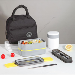 กล่องข้าวสแตนเลส 304 แบบพกพา รุ่น Syh711 สองชั้น สำหรับนักเรียน เด็กๆ ไปโรงเรียน ปิกนิก ขายส่ง - Product Image 3