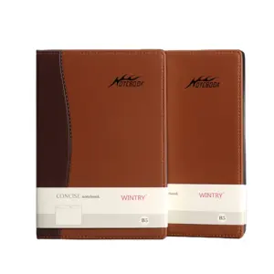 Buku catatan bisnis kulit Pu gesper logam buku catatan kantor desain baru dengan kualitas tinggi