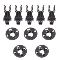 Support de Capot de Voiture Universel Antidérapant en Nylon Plastique Noir pour Tige de Soutien du Capot