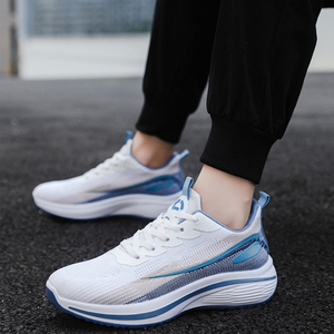 รองเท้าผ้าตาข่ายระบายอากาศแบบผูกเชือก ปิดนิ้วเท้า สไตล์ลำลองทันสมัยสำหรับผู้ชาย ไซส์ 39-44 รุ่นใหม่ปี 2026 พื้น<span class=keywords><strong>หนา</strong></span>และรองเท้าผ้าใบอเนกประสงค์ - Product Image 4