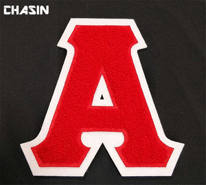 Custom Embroidered Chenille College Greek <strong>Letter</strong> Patches <strong>Fabric</strong> Flower Shape Custom Chenille Greek <strong>Letters</strong> - Product Image 3