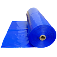 Rouleau de film rétractable bleu, film rétractable PE, film rétractable haute résistance pour palettes, bateaux, jet-skis, emballage de protection