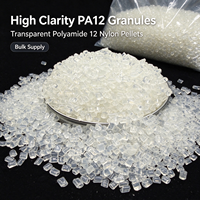 PA12 Nylon12 vierge, matière première, granulés transparents, faible absorption d'eau, plastique d'ingénierie