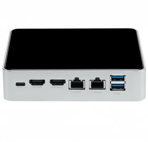 Goedkoopste OEM N100 Mini PC 2 HD-MI TYPE-C Twee 2.5G LAN's <span class=keywords><strong>DDR4</strong></span> Ondersteuning NVMe PCIE Wifi 6 WIN 11 NUC Kantoor Microcomputer Linux Box - Product Image 1
