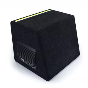 Caja de altavoz subwoofer activo de 10 pulgadas para coche, 4 ohmios, mono, alta potencia, caja de madera para mejora de audio - Product Image 3