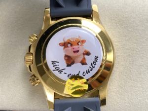 Reloj Mecánico de Moissanita de Súper Calidad, 40 mm, Fábrica RX, Acero 904L, Movimiento 4130, 116588, Peso 137 g, Reloj con Zafiro Naranja - Product Image 6