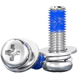 304 Stainless Steel Round Head Screw M2 M10 Anti Loosening Thread Sealant For Communication Equipment - Product Image 1