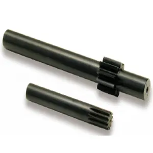 Module 0.5 10 tooth black oxide coating spur pinion shaft