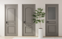 Portes en bois massif éblouissantes, insonorisées, résistantes aux rayures et à l'usure, au design minimaliste, pour hôtels, villas et intérieurs.