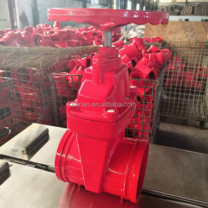 Van cửa phân phối nước bằng gang cầu mạ đỏ, kiểu OSY, có mặt bích, van chặn đàn hồi, đạt chứng nhận <span class=keywords><strong>UL</strong></span> FM - Product Image 4