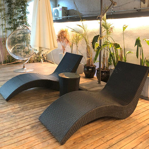 Tumbona Moderna en Forma de S de Metal para Exteriores, Muebles para Balcón, Playa, Piscina y <span class=keywords><strong>Terraza</strong></span> - Product Image 4