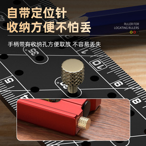 KOSLA Aluminum Alloy Angle Ruler 45/90 Degree Multi-functional Woodworking Measuring Tool - Product Image 3