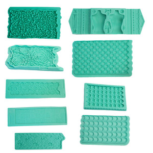 Silicone Cake Mold Rectangle Fondant Chocolate Texture DIY Baking Tool Wedding Decoration - Product Image 5