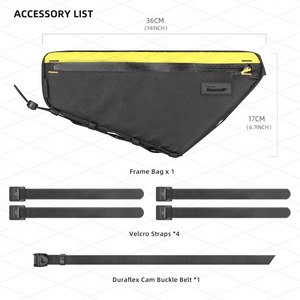 Échantillon gratuit : Sacoche de cadre triangulaire pour vélo, sacoche de rangement pour outils avant sur tube supérieur, accessoires pour vélos de montagne tout-terrain - Product Image 5