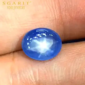 SGARIT 고품질 스리랑카 느슨한 보석 5.45ct cornflower 블루 자연 unheated 스타 사파이어