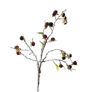L-011 Bouquet de baies artificielles <span class=keywords><strong>en</strong></span> plastique faites à la main et de framboises, décoration moderne pour la maison, pour la fête des mères et la remise des diplômes - Product Image 1