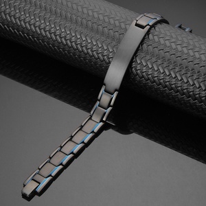 Joyería Clásica Biomagnética de Acero Inoxidable para Hombre, Diseño Geométrico, Alivio del Dolor de Artritis, Cadena de Eslabones - Product Image 2